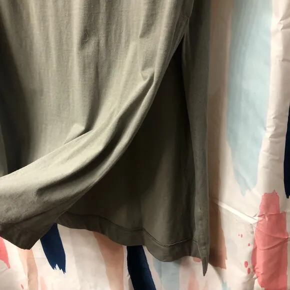 NWOT Free People FP Beach Drew Tee Midi Dress in Aven Gray Size Large