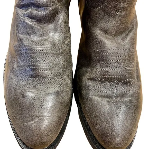 NWOT Laredo Harding Waxed Leather Round Toe Mens Boots Mid‎ Calf 10.5