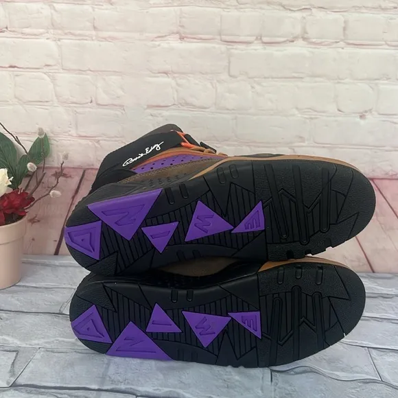 NWOT Patric Ewing  Focus basketball black orange Manhattan sneakers SZ 11