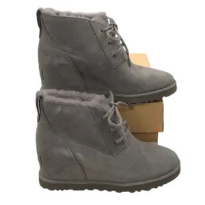 NWOT UGG Classic Femme Lace Wedge Booties