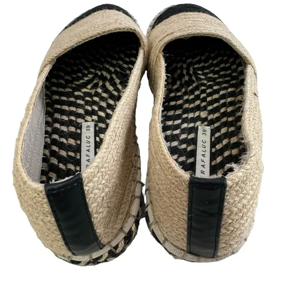 NWOT Zara Trafaluc Espadrille Jute Slip-On Loafers Size 39/US 8