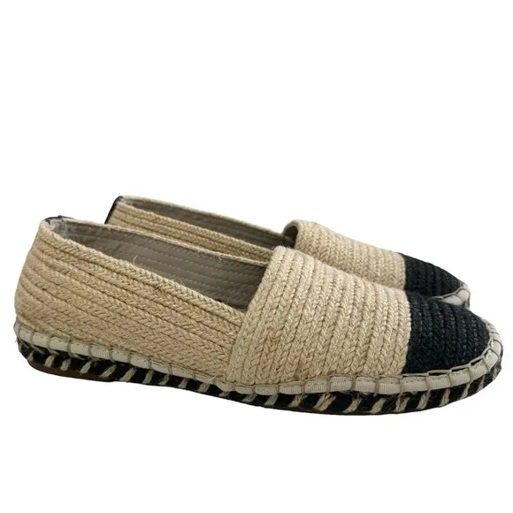 NWOT Zara Trafaluc Espadrille Jute Slip-On Loafers Size 39/US 8
