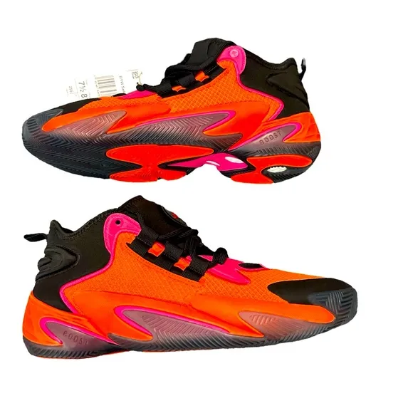 NWT Adidas BYW Select Basketball IG4936 Orange Black Sneakers