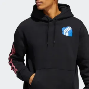 🇪🇸NWT Adidas Originals OG Heart Box Hoodie black small