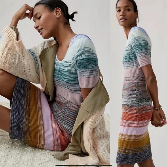 NWT Anthropologie lusciously soft sweater dress - S