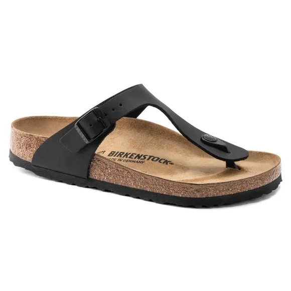 NWT Birkenstock Gizeh BS Black Sandals.