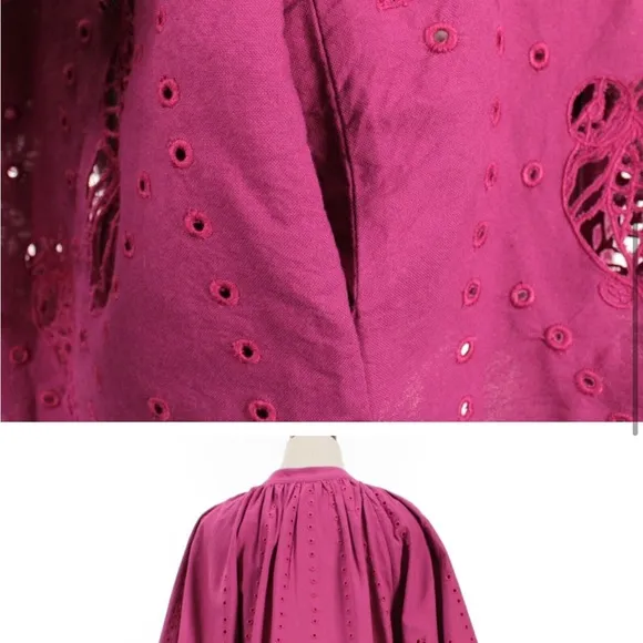 NWT Carolina K Augustina Minidress, sparkling grape (magenta)