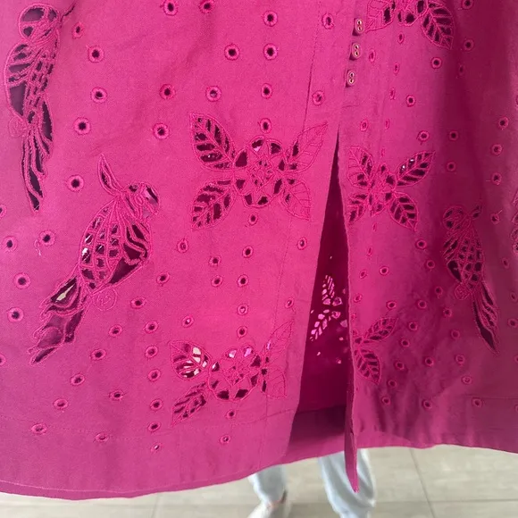 NWT Carolina K Augustina Minidress, sparkling grape (magenta)