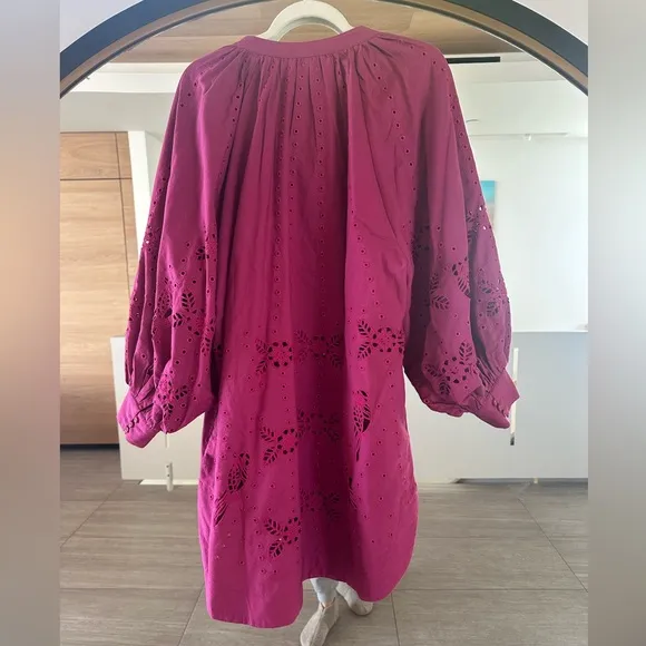 NWT Carolina K Augustina Minidress, sparkling grape (magenta)
