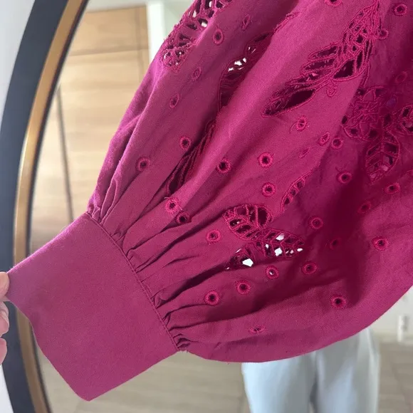 NWT Carolina K Augustina Minidress, sparkling grape (magenta)