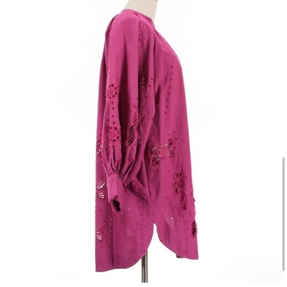 NWT Carolina K Augustina Minidress, sparkling grape (magenta)