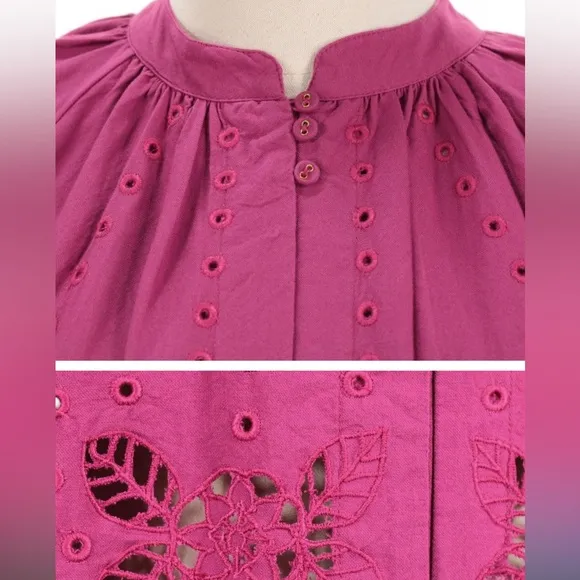 NWT Carolina K Augustina Minidress, sparkling grape (magenta)
