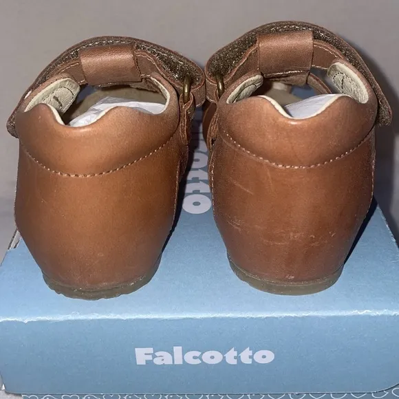 NWT FALCOTTO ALBY - Semi-closed leather sandals - Leather