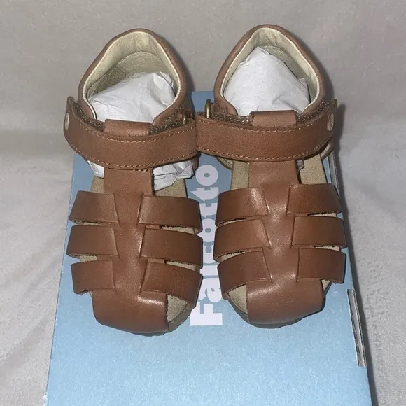 NWT FALCOTTO ALBY - Semi-closed leather sandals - Leather