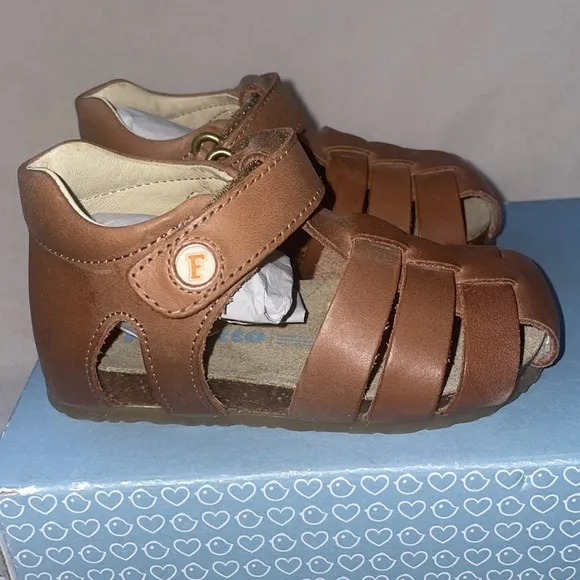 NWT FALCOTTO ALBY - Semi-closed leather sandals - Leather