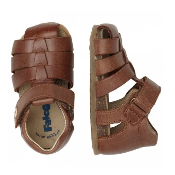 NWT FALCOTTO ALBY - Semi-closed leather sandals - Leather