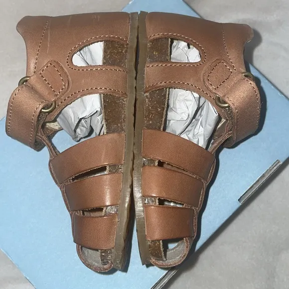 NWT FALCOTTO ALBY - Semi-closed leather sandals - Leather