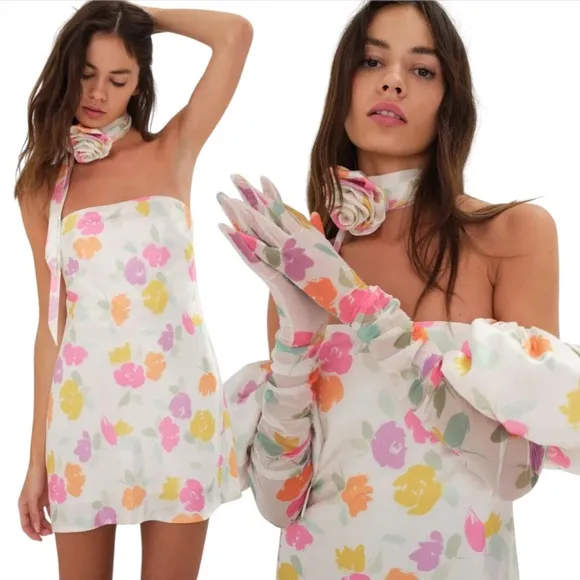 NWT FOR LOVE AND LEMONS Hazel Mini Dress size XS