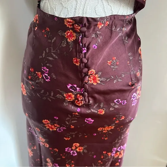 NWT Free People Butterfly Babe Cap-Sleeve Maxi Slip Dress sz XL