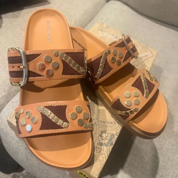 NWT free people women's size 8.5 revelry studded sandal