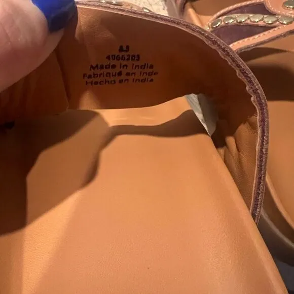 NWT free people women's size 8.5 revelry studded sandal