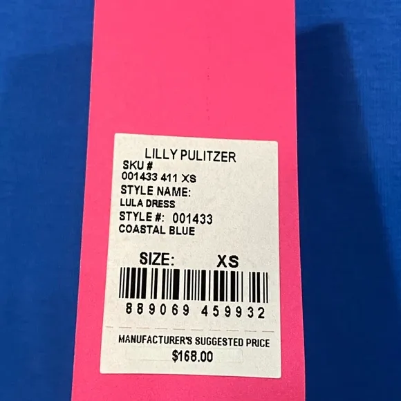 NWT Lilly Pulitzer Lula Dress Coastal Blue
