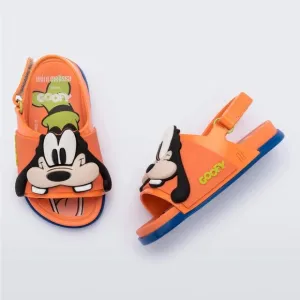 NWT MINI MELISSA Disney | Mickey   Friends Goofy Beach Slide  Sandals Sz 11T
