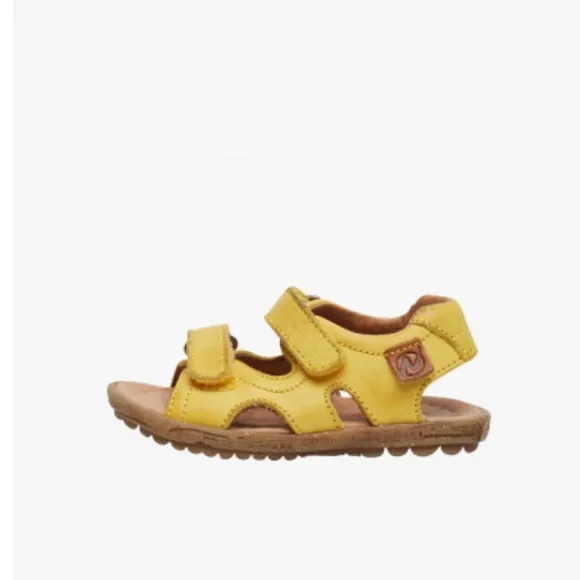 NWT NATURINO SKY Nappa Leather Sandals in Yellow