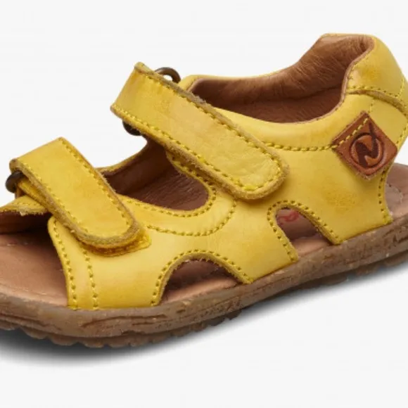 NWT NATURINO SKY Nappa Leather Sandals in Yellow