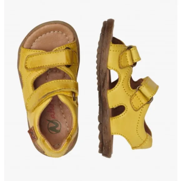 NWT NATURINO SKY Nappa Leather Sandals in Yellow