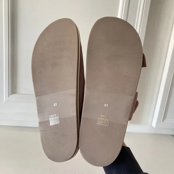NWT Pilcro Anthropologie Studded Pink Suede Slingback Sandals Sz 41