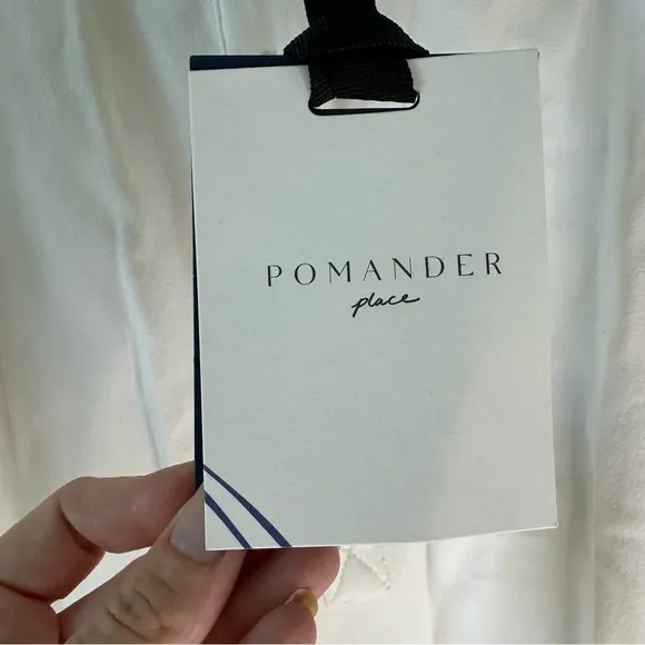 NWT POMANDER PLACE White Carly Dress SZ S