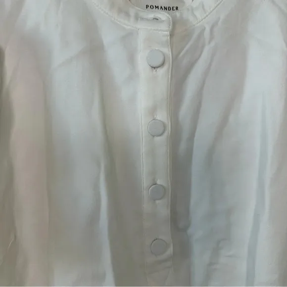 NWT POMANDER PLACE White Carly Dress SZ S