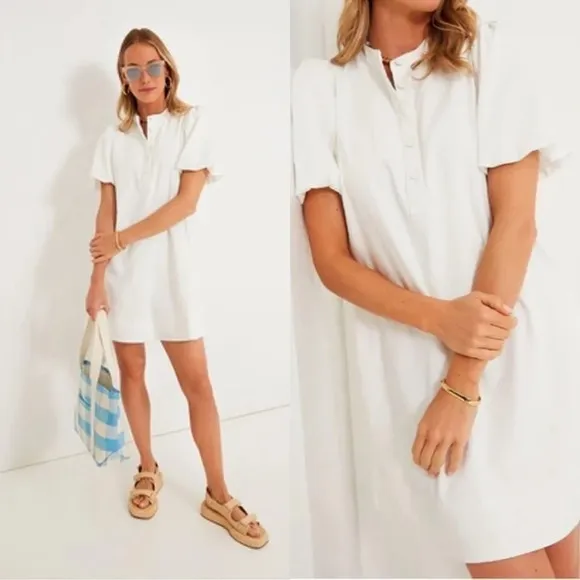 NWT POMANDER PLACE White Carly Dress SZ S