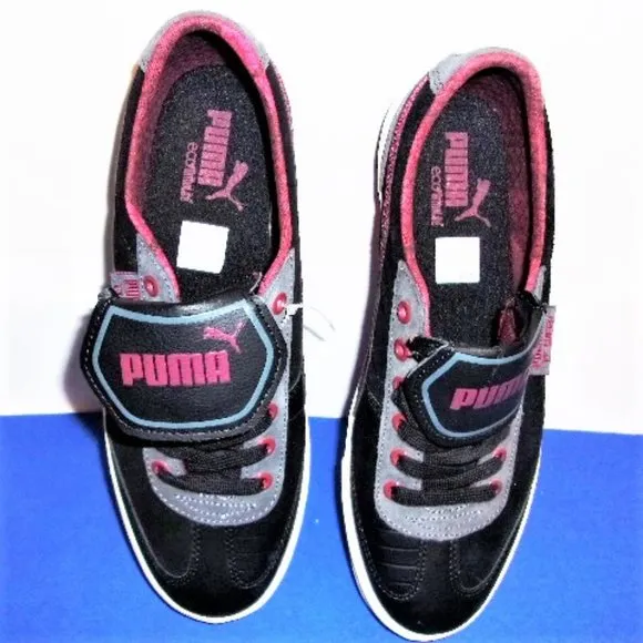 NWT Puma athletic shoes Skater 9.5 RETRO Black Red NOT PINK DISCOUNT SHIPPING!