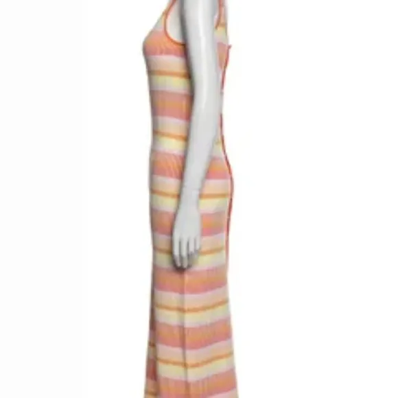 NWT Revolve SOLID &amp; STRIPED Kimberly Tank Beach Dress Sorbet Small