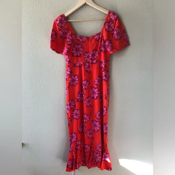 NWT RHODE Ramona Dress Scarlet Bombay Bloom Size 4