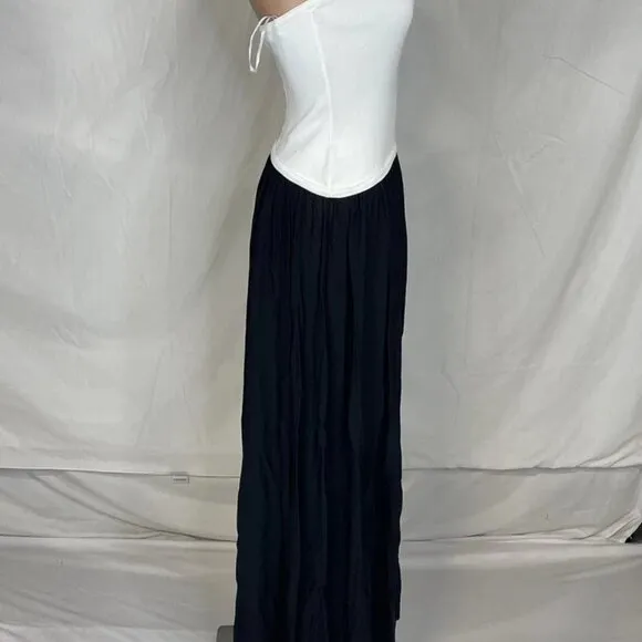 NWT Solid &amp; Striped Women's Dress The Sasha Strapless Size M Black/White