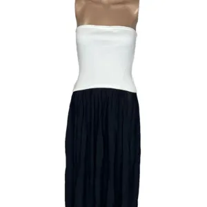 NWT Solid &amp; Striped Women's Dress The Sasha Strapless Size M Black/White