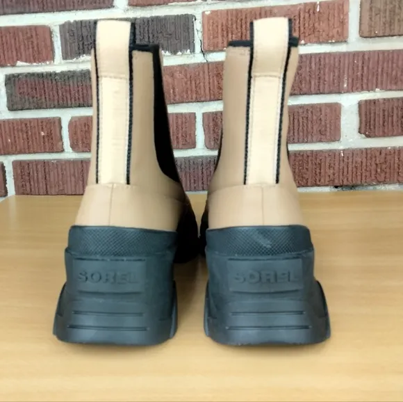NWT Sorel Brex Waterproof Pull On Chelsea Boots in Tawny Buff Sz. 12