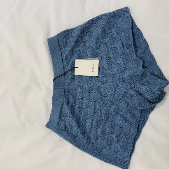NWT SPELL Bonfire Knit Shorts