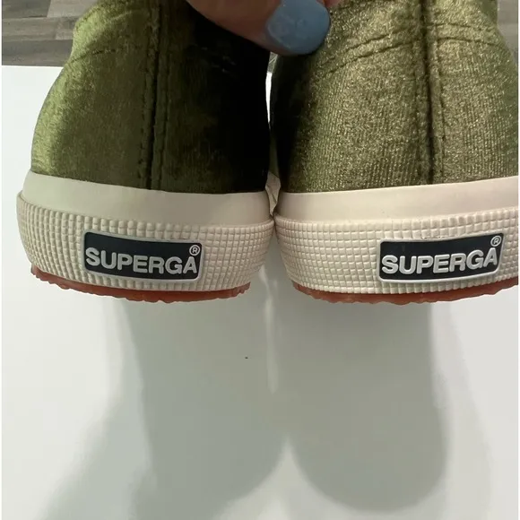 NWT Superga Velvet Laced Skater Sneakers