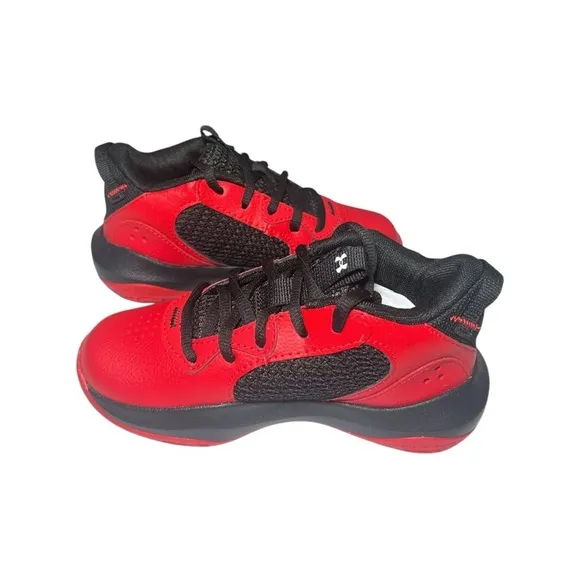 NWT Under Armour Adult UA Lockdown 6 Basketball Shoes Red/Black Sz 11