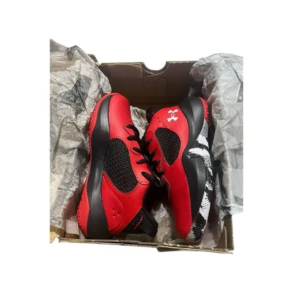 NWT Under Armour Adult UA Lockdown 6 Basketball Shoes Red/Black Sz 11