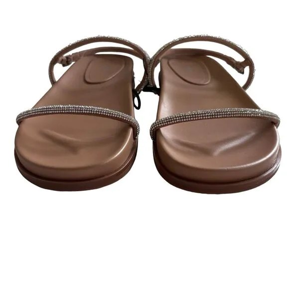NWT ZARA Rhinestone Studded Sandals Sz 39