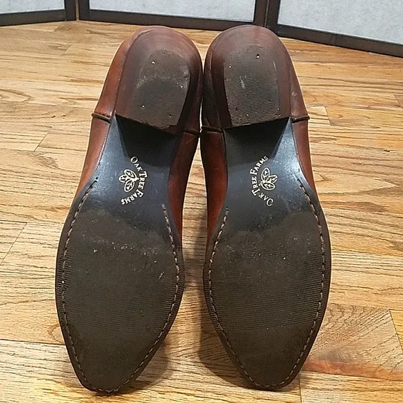 Oak Tree Farms leather studded western boots women's sz 7
