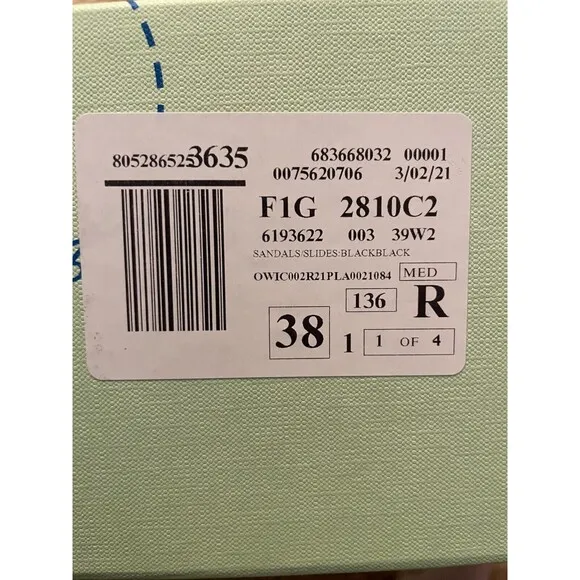 Off White c/o Virgil Abloh Pool Slide Exclus Floral Black Size 39/8.5