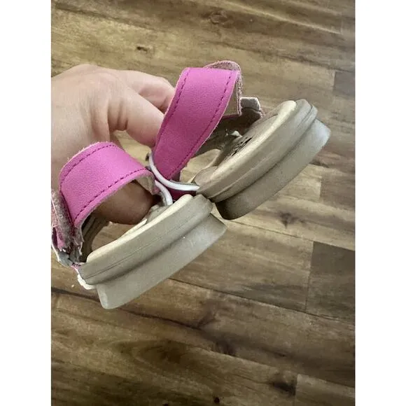 Old Soles Queen Ruffled Sandals Fuchsia Pink Snow White Leather Slingbacks 8