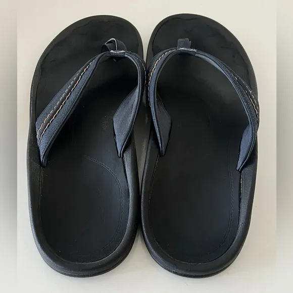 Olukai Hokua Flip Flop Men's Beach Summer Sandals Blue