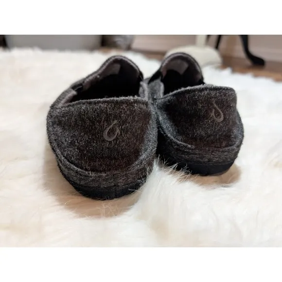 OluKai Men's Wool Blend Slip On Loafer Comfort Casual Shoes Molo Hulu Sz 9